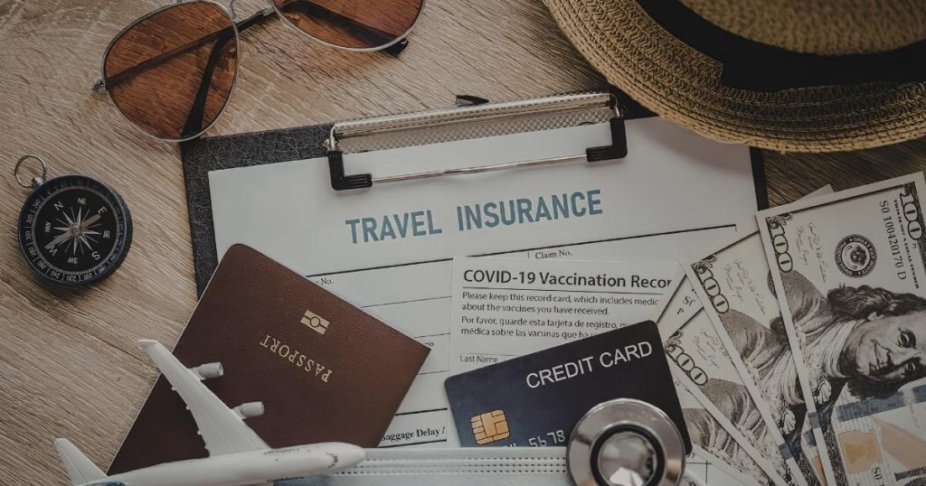 Travel documents and visas checklist with passport and boarding pass